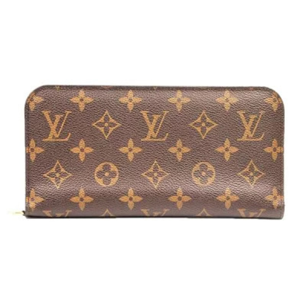 LOUIS VUITTON Portefeuille Insolite Monogram Brown Double Zipper Round